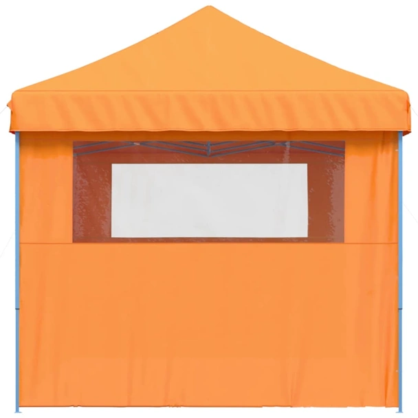 Pop-up парти шатра 5,8 x 2,9 м оранжева — оксфорд с PVC — 3 стени — стомана - Image 5