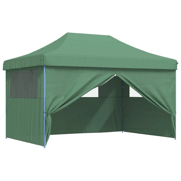 Pop-up парти шатра 4,4 x 2,9 м зелена — оксфорд с PVC — 4 стени — стомана - Image 8