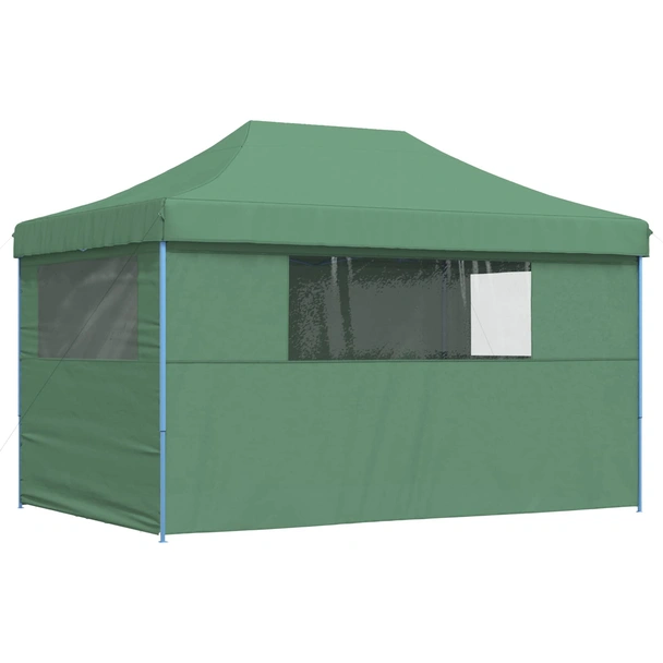 Pop-up парти шатра 4,4 x 2,9 м зелена — оксфорд с PVC — 4 стени — стомана - Image 5