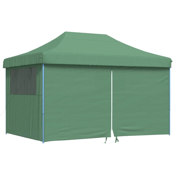 Pop-up парти шатра 4,4 x 2,9 м зелена — оксфорд с PVC — 4 стени — стомана - Image 2