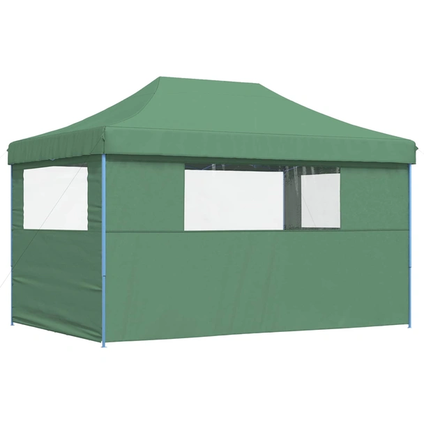Pop-up парти шатра 4,4 x 2,9 м зелена — оксфорд с PVC — 3 стени — стомана - Image 5