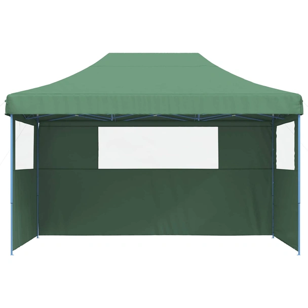 Pop-up парти шатра 4,4 x 2,9 м зелена — оксфорд с PVC — 3 стени — стомана - Image 3