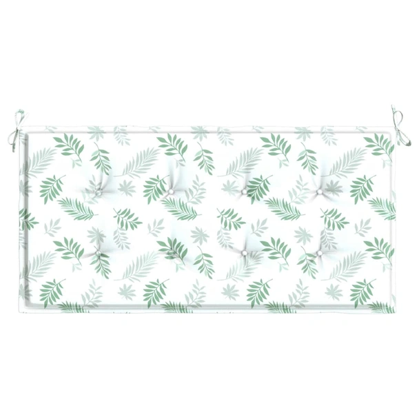 Възглавница за пейка 120x50x3 см с десен листа — оксфорд плат - Image 4