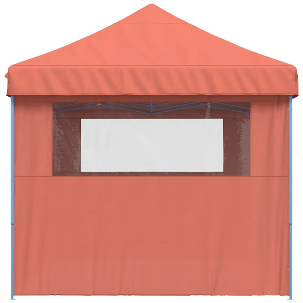 Pop-up парти шатра 5,8 x 2,9 м теракота — оксфорд с PVC — 3 стени — стомана - Image 5