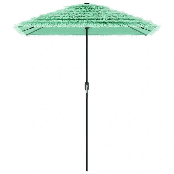 Градински чадър 3 x 2 м зелен — слама — стоманен прът - Image 4