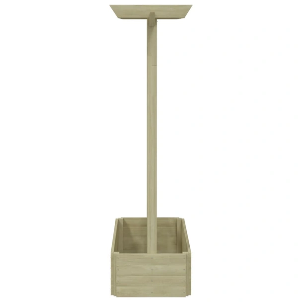 Градинска пергола плантер, 162x56x204 см, дърво-VL41702 - Image 3