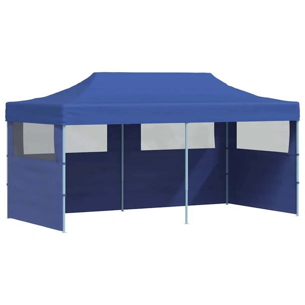 Pop-up парти шатра 5,8 x 2,9 м синя — полиестер с PVC — 1 стена — стомана - Image 2