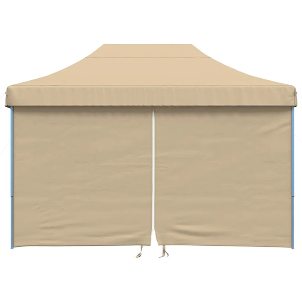Pop-up парти шатра 4,1 x 2,8 м бежова — оксфорд с PVC — 4 стени — стомана - Image 3