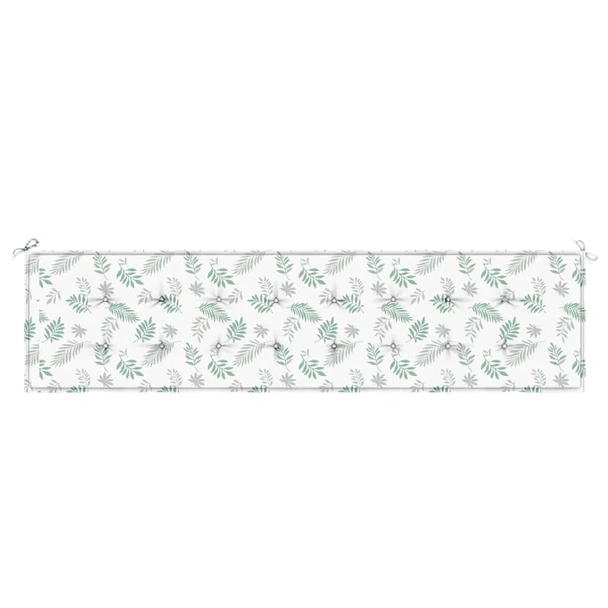 Възглавница за пейка 200x50x4 см десен листа вариант 2 — оксфорд - Image 4