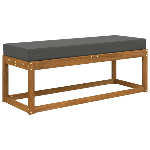 Възглавница за пейка 115 x 40 x 8 см антрацит — полиестер - Image 3