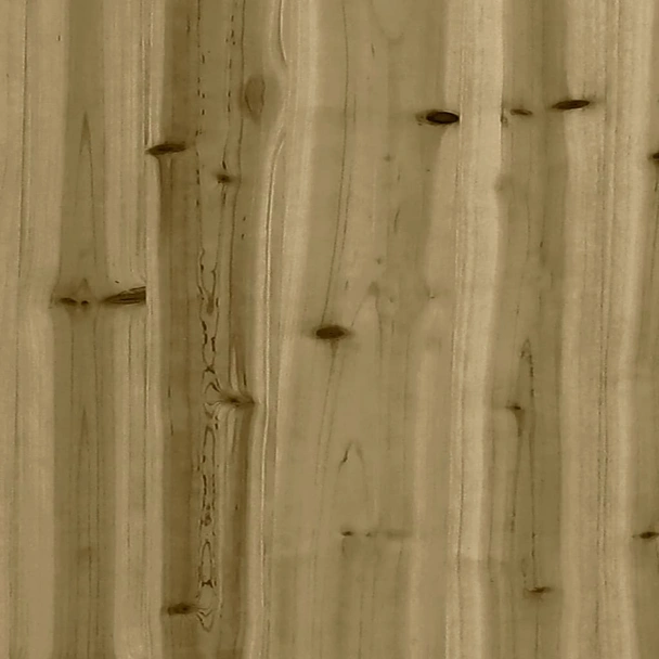 Градинска пейка 183x41x60,5 см — импрегниран бор — с габион и кашпи - Image 7