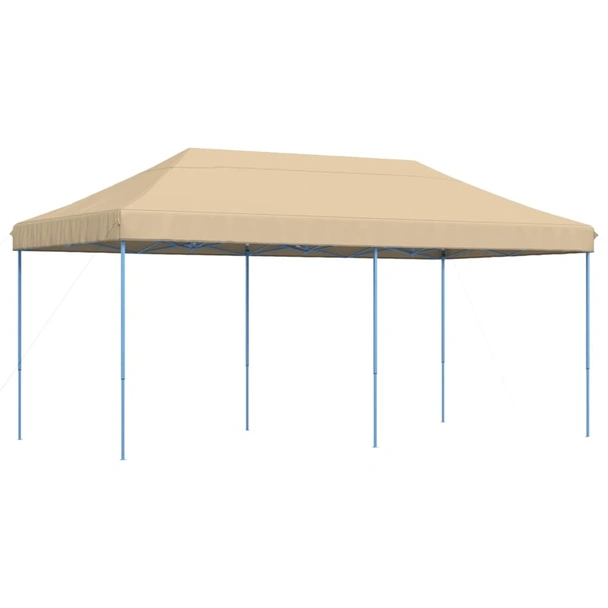 Pop-up парти шатра 5,8 x 2,9 м бежова — оксфорд с PVC — стоманена рамка - Image 2