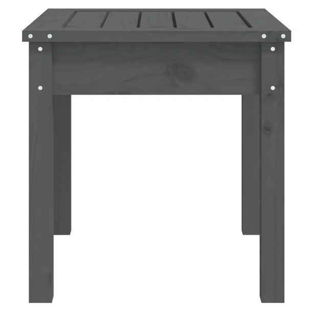 Градинска пейка 50×44×45 см сива — борово дърво масив - Image 5