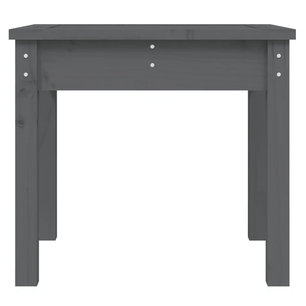 Градинска пейка 50×44×45 см сива — борово дърво масив - Image 4