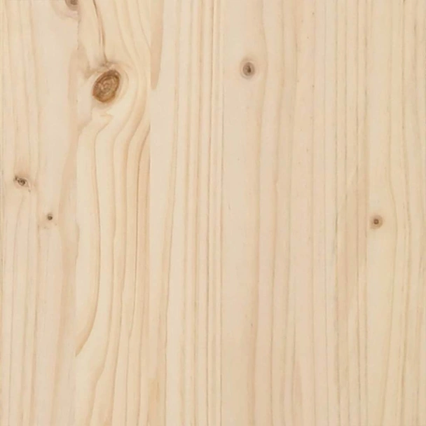 Външна пейка 119 × 37 × 47 см естествена — масивно борово дърво - Image 8