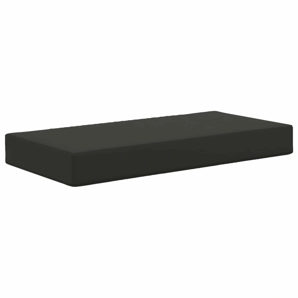 Възглавница за седалка 80x40x8 см черна — полиестер - Image 2