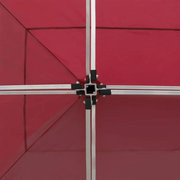 Парти шатра 6 x 3 м виненочервена — оксфорд с PVC — сгъваема — алуминий - Image 6