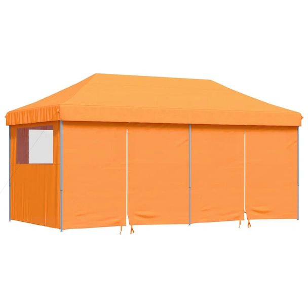 Pop-up парти шатра 5,8 x 2,9 м оранжева — оксфорд с PVC — 4 стени — стомана - Image 2