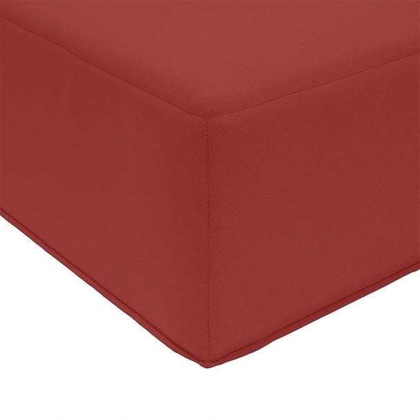 Възглавница за пейка 80 x 40 x 8 см виненочервена — полиестер - Image 4
