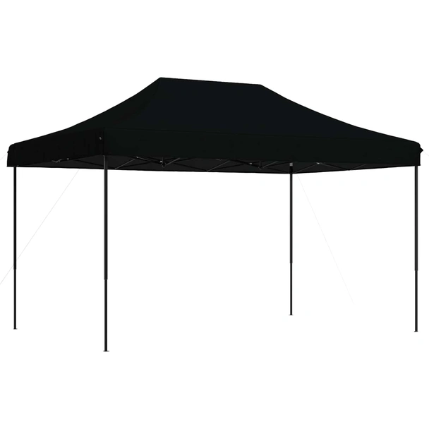 Pop-up парти шатра 4,4 x 2,9 м черна — оксфорд с PVC — стоманена рамка - Image 2