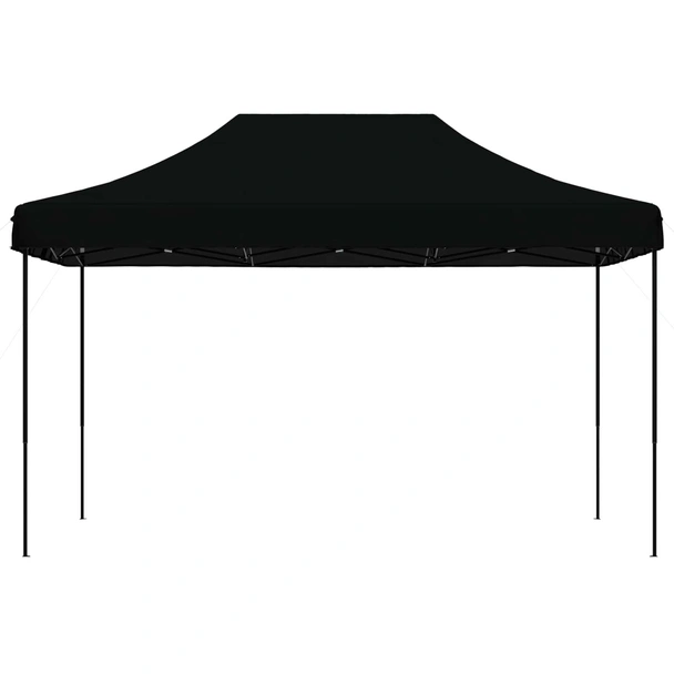 Pop-up парти шатра 4,4 x 2,9 м черна — оксфорд с PVC — стоманена рамка - Image 3