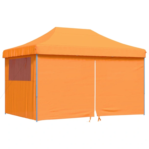 Pop-up парти шатра 4,4 x 2,9 м оранжева — оксфорд плат — 4 стени — стомана - Image 2