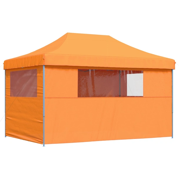 Pop-up парти шатра 4,4 x 2,9 м оранжева — оксфорд плат — 4 стени — стомана - Image 5