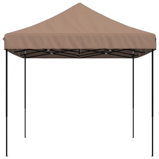Pop-up парти шатра 4,4 x 2,9 м кафява — оксфорд с PVC — стоманена рамка - Image 5