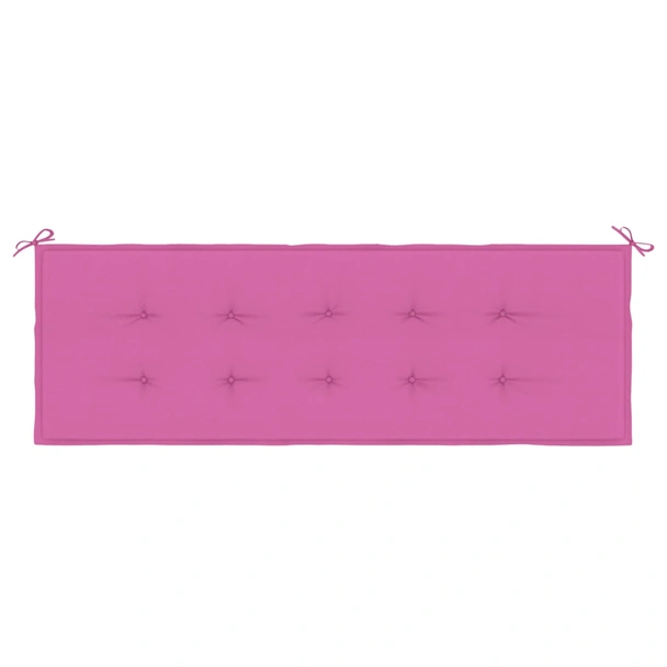 Възглавница за пейка 150x50x4 см розова — оксфорд плат - Image 4