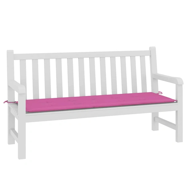 Възглавница за пейка 150x50x4 см розова — оксфорд плат - Image 3