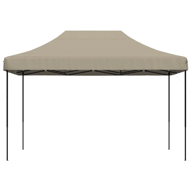 Pop-up парти шатра 4,1 x 2,8 м таупе — оксфорд с PVC — стоманена рамка - Image 3