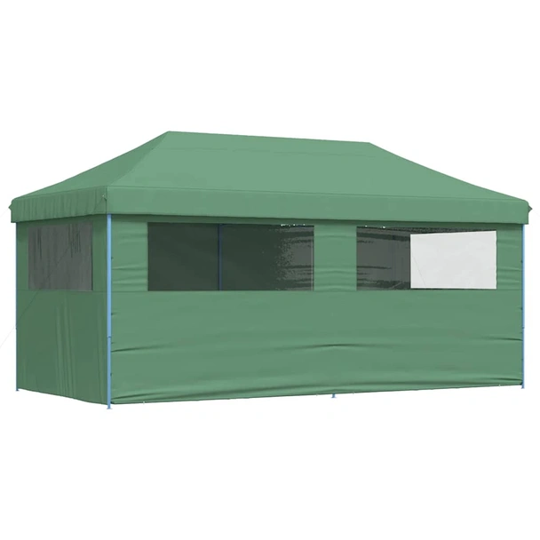 Pop-up парти шатра 5,8 x 2,9 м зелена — оксфорд с PVC — 4 стени — стомана - Image 5