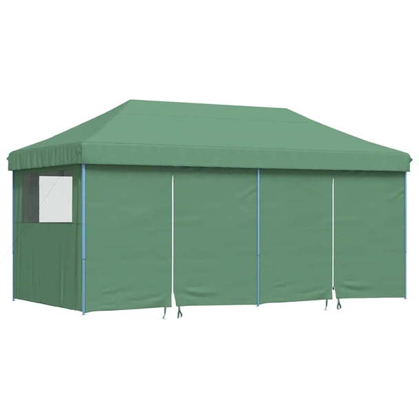 Pop-up парти шатра 5,8 x 2,9 м зелена — оксфорд с PVC — 4 стени — стомана - Image 2