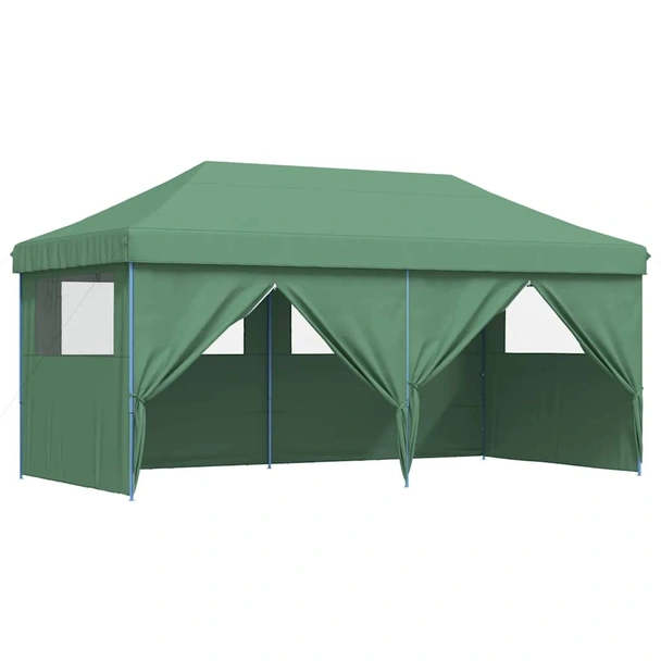 Pop-up парти шатра 5,8 x 2,9 м зелена — оксфорд с PVC — 4 стени — стомана - Image 7