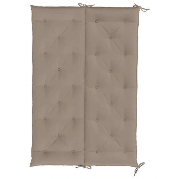 Възглавница за градинска пейка таупе 150x(50+50)x7 см оксфорд L-форма - Image 6