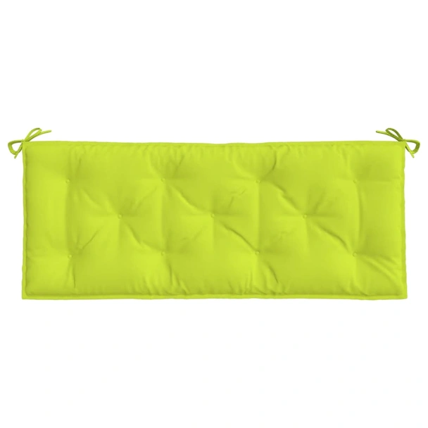 Възглавница за пейка 120x50x7 см яркозелена — оксфорд плат - Image 4