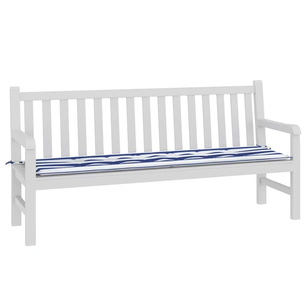 Пад за пейка 150x50x3 см на райета черни квадрати — оксфорд - Image 3