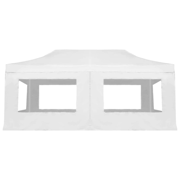 Парти шатра 6 x 3 м бяла — оксфорд плат с PVC — със стени — алуминий - Image 4