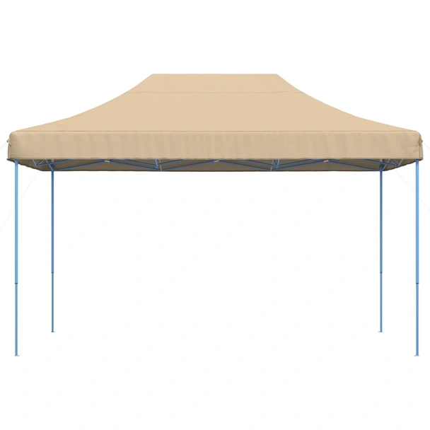 Pop-up парти шатра 4,4 x 2,9 м бежова — оксфорд с PVC — стоманена рамка - Image 3