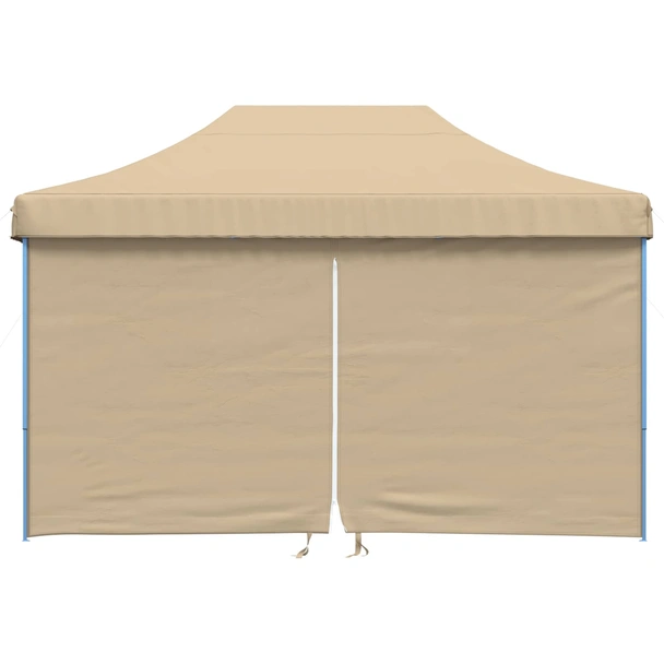 Pop-up парти шатра 4,4 x 2,9 м бежова — оксфорд с PVC — 4 стени — стомана - Image 3