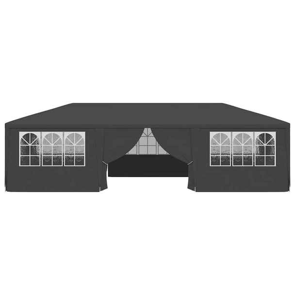 Парти шатра 4 x 9 м антрацит — полиетилен — със стени — стоманена рамка - Image 4