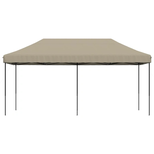 Pop-up парти шатра 5,8 x 2,9 м таупе — оксфорд с PVC — стоманена рамка - Image 3