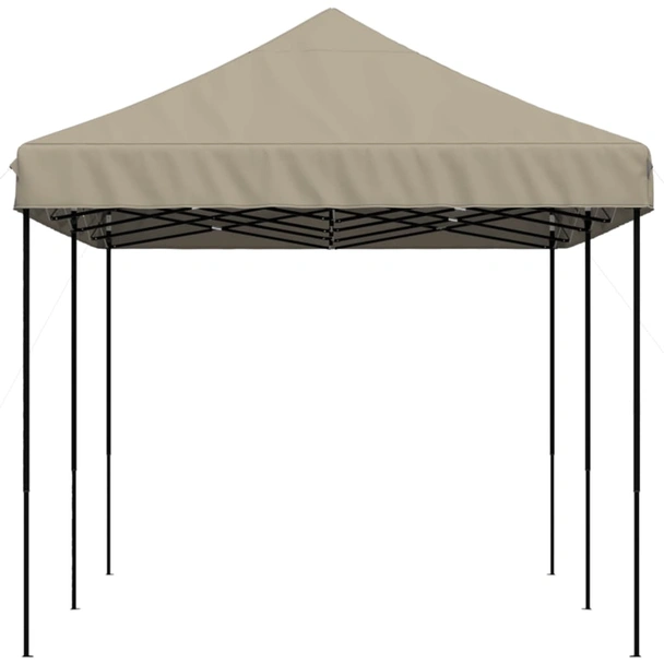 Pop-up парти шатра 5,8 x 2,9 м таупе — оксфорд с PVC — стоманена рамка - Image 5
