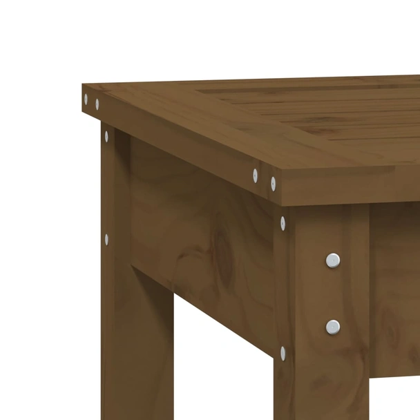 Градинска пейка 80×44×45 см меденокафява — борово дърво - Image 6