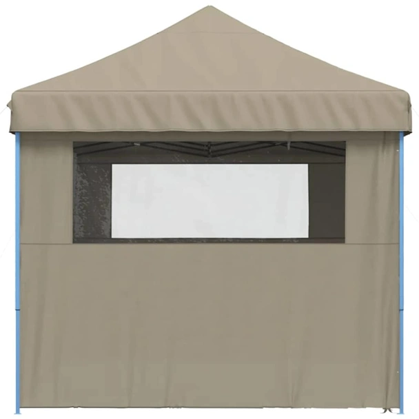 Pop-up парти шатра 5,8 x 2,9 м таупе — оксфорд с PVC — 4 стени — стомана - Image 5