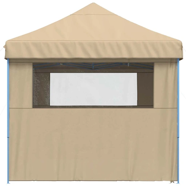 Pop-up парти шатра 5,8 x 2,9 м бежова — оксфорд с PVC — 4 стени — стомана - Image 5
