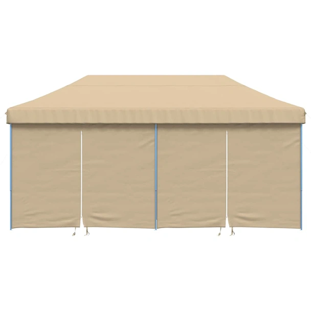 Pop-up парти шатра 5,8 x 2,9 м бежова — оксфорд с PVC — 4 стени — стомана - Image 3