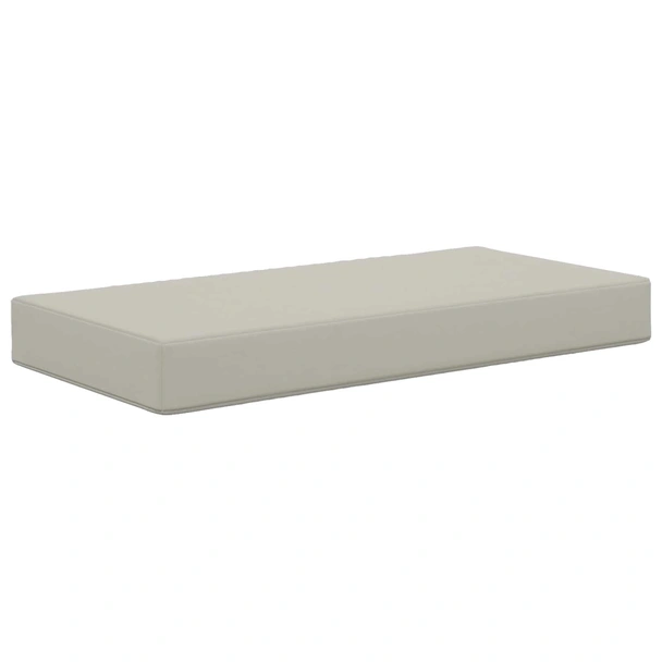 Възглавница за седалка 80x40x8 см сива — полиестер - Image 2