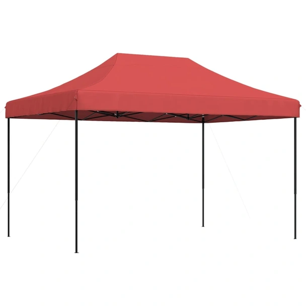 Pop-up парти шатра 4,1 x 2,8 м бордо — оксфорд с PVC — стоманена рамка - Image 5