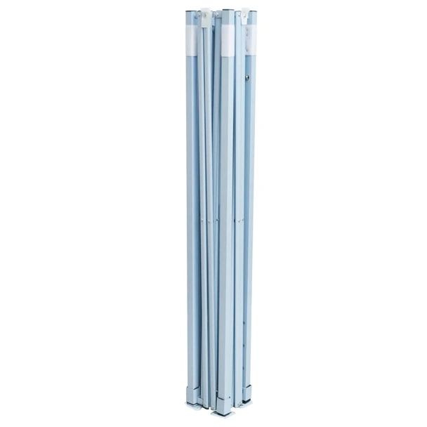 Сгъваема шатра 2,9 x 2,9 м антрацит — оксфорд PVC — 4 стени — стомана - Image 3